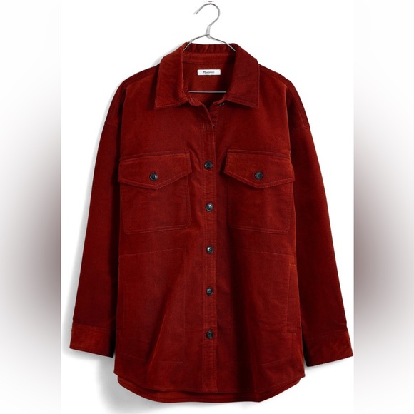 Madewell Tops - NWT | Madewell | Stretch Twill Oversized Shirt Jacket